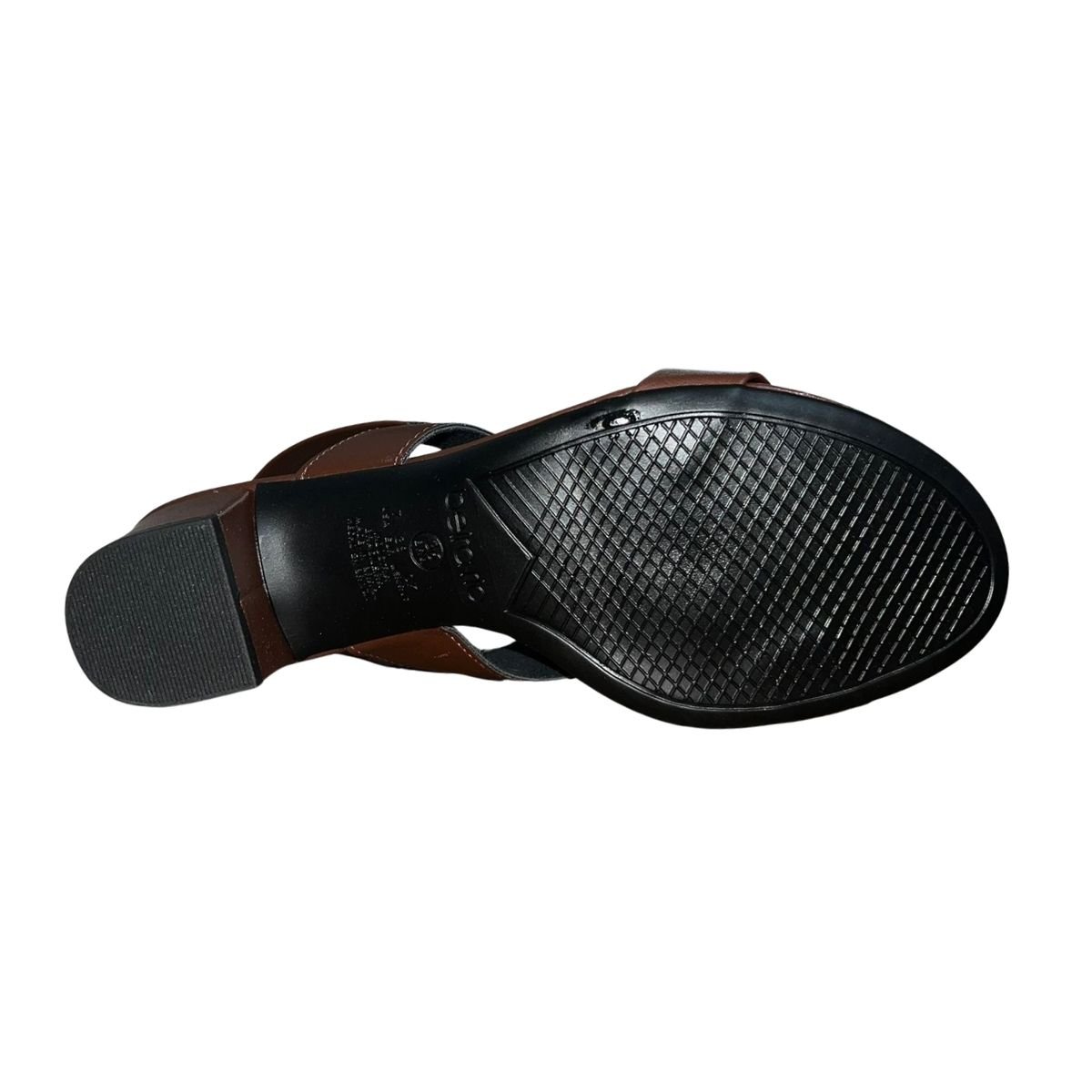 Sandália Slingback de Salto Bloco Feminino Beira Rio 8246.1211 Marrom Marrom 5