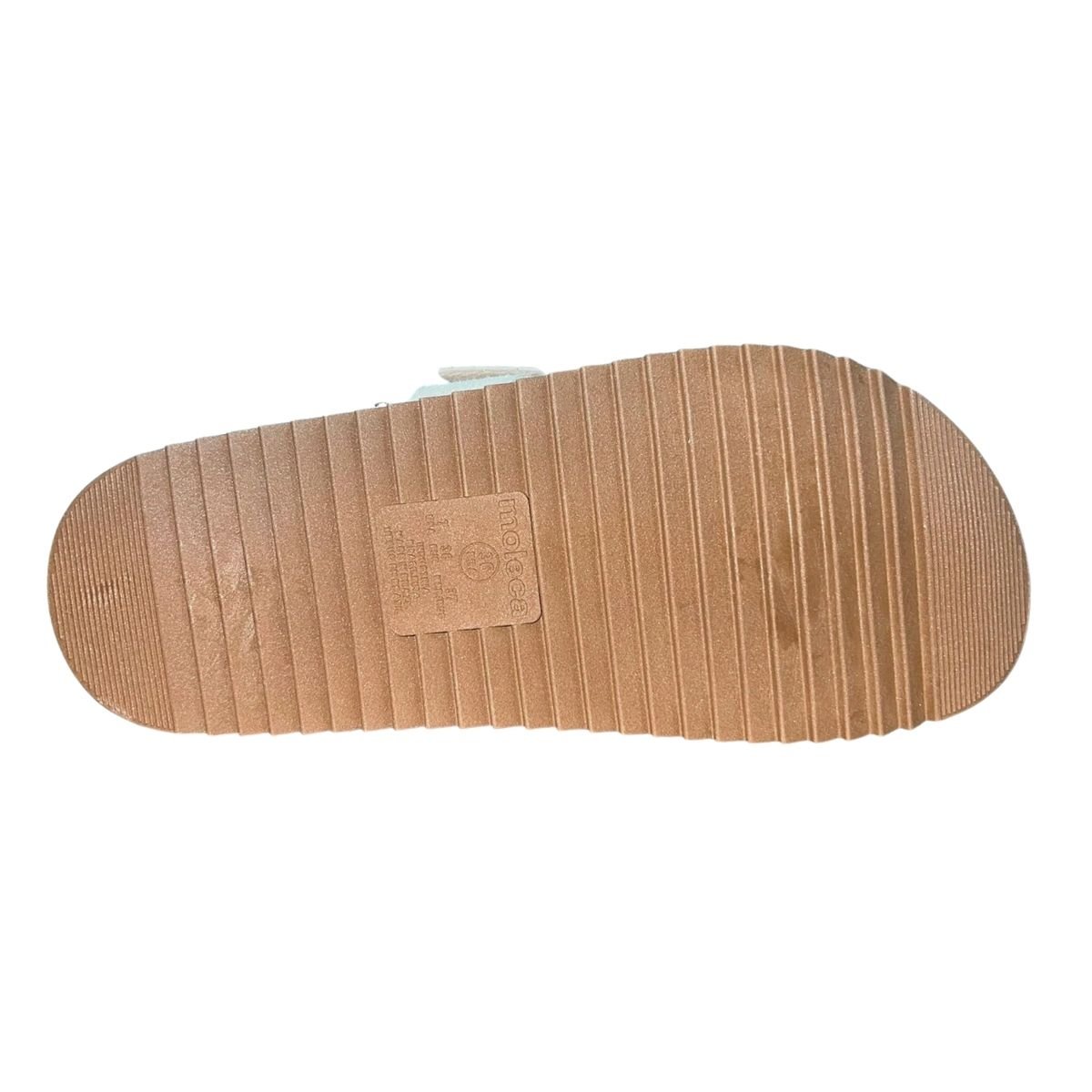 Tamanco Plataforma Anatômico de Dedo Feminino Moleca 5500.120 Off White Branco 5