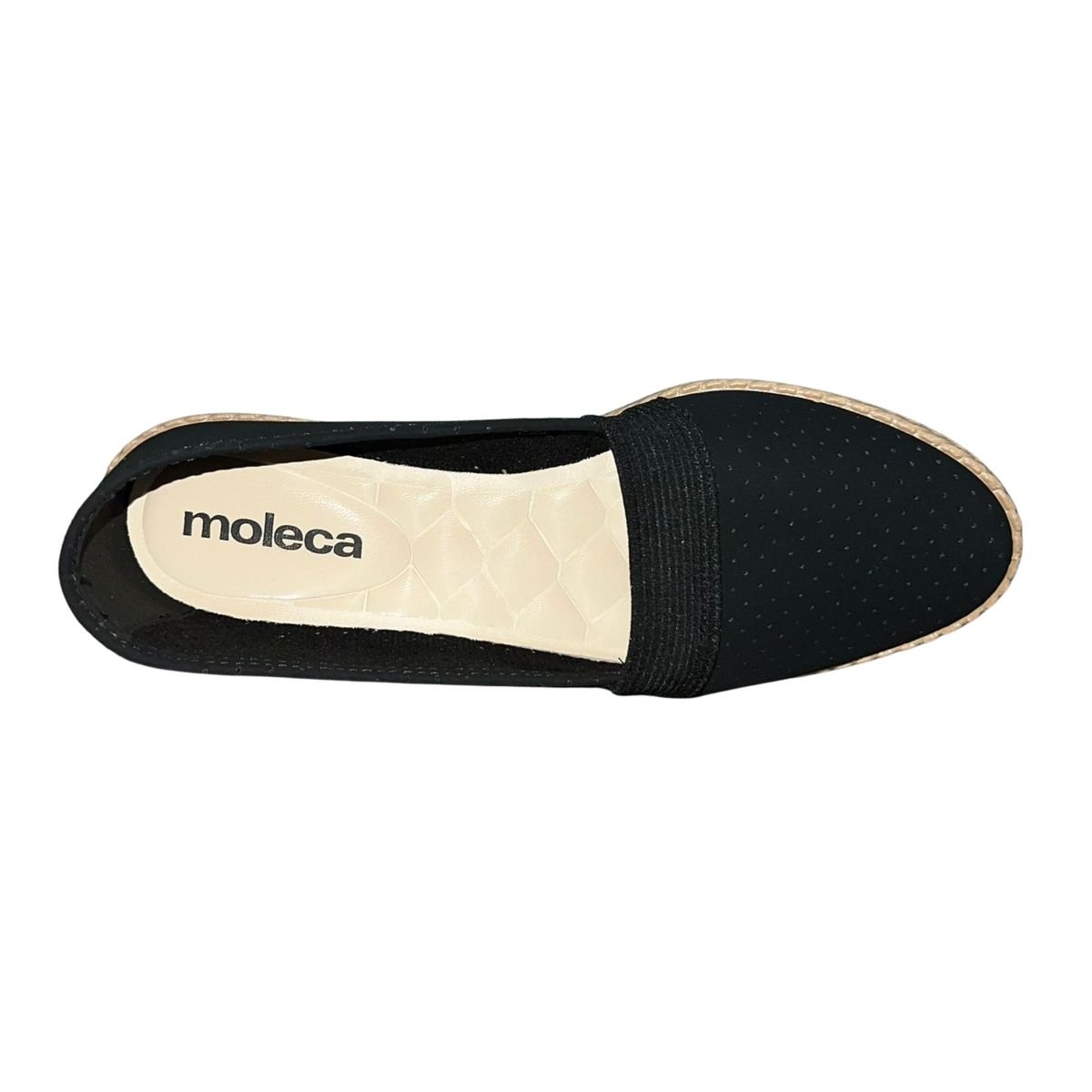 Sapatilha Alpargata com Microperfuros Feminino Moleca 5287.203 Preto Preto 4