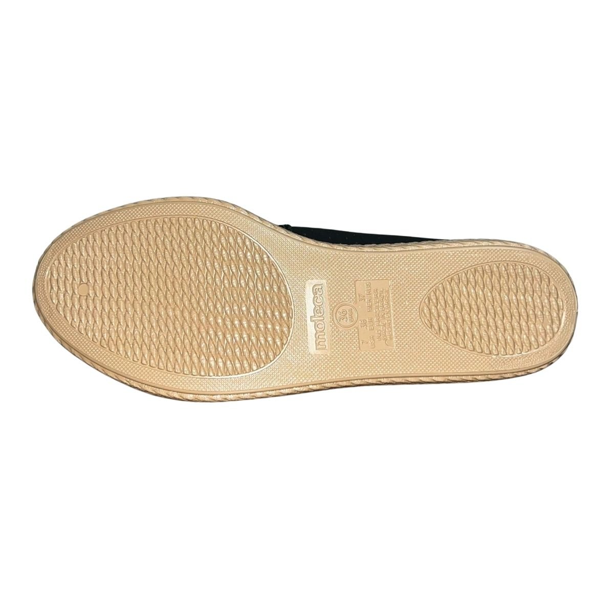 Sapatilha Alpargata com Microperfuros Feminino Moleca 5287.203 Preto Preto 6