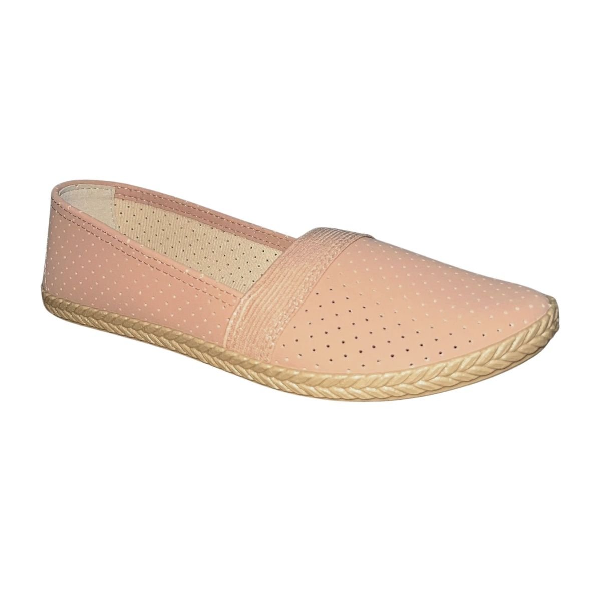Sapatilha Alpargata com Microperfuros Feminino Moleca 5287.203 Nude Rose 2