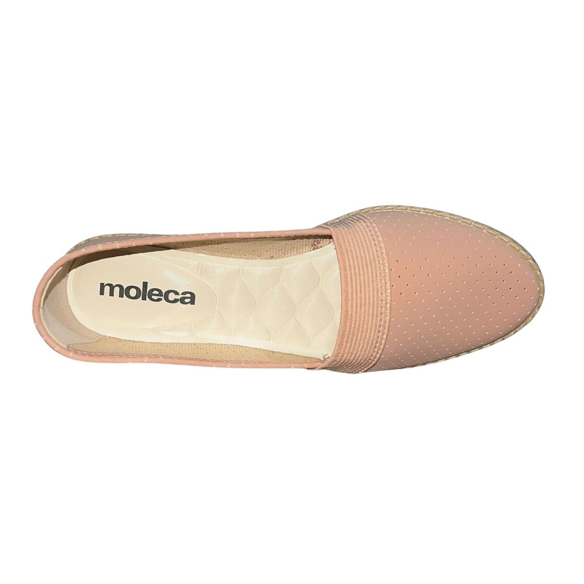 Sapatilha Alpargata com Microperfuros Feminino Moleca 5287.203 Nude Rose 3
