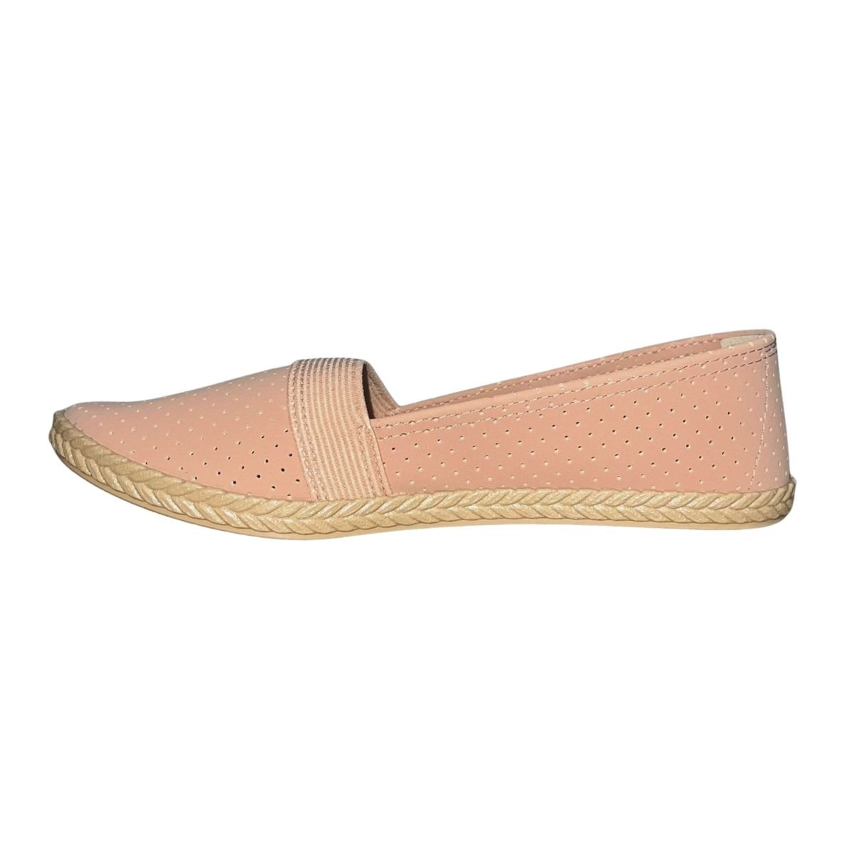 Sapatilha Alpargata com Microperfuros Feminino Moleca 5287.203 Nude Rose 4