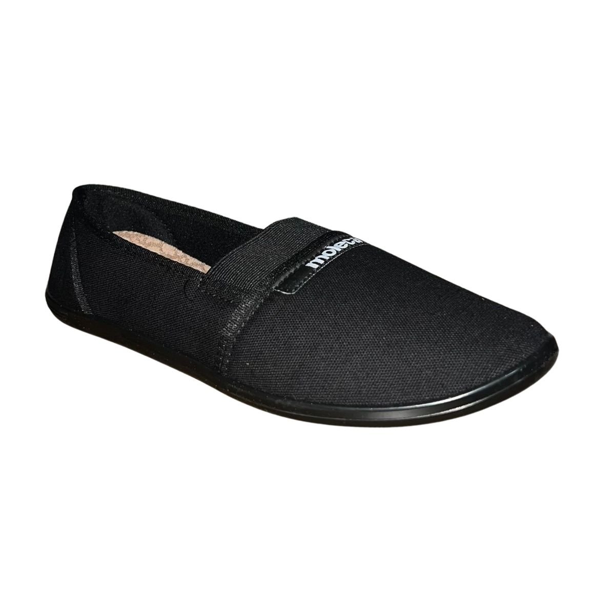 Sapatilha Casual de Malha Feminino Moleca 520.59 Preto Preto 3