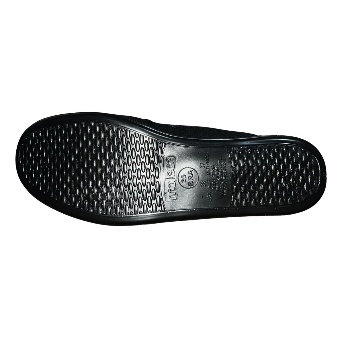 Sapatilha Casual de Malha Feminino Moleca 520.59 Preto Preto 6