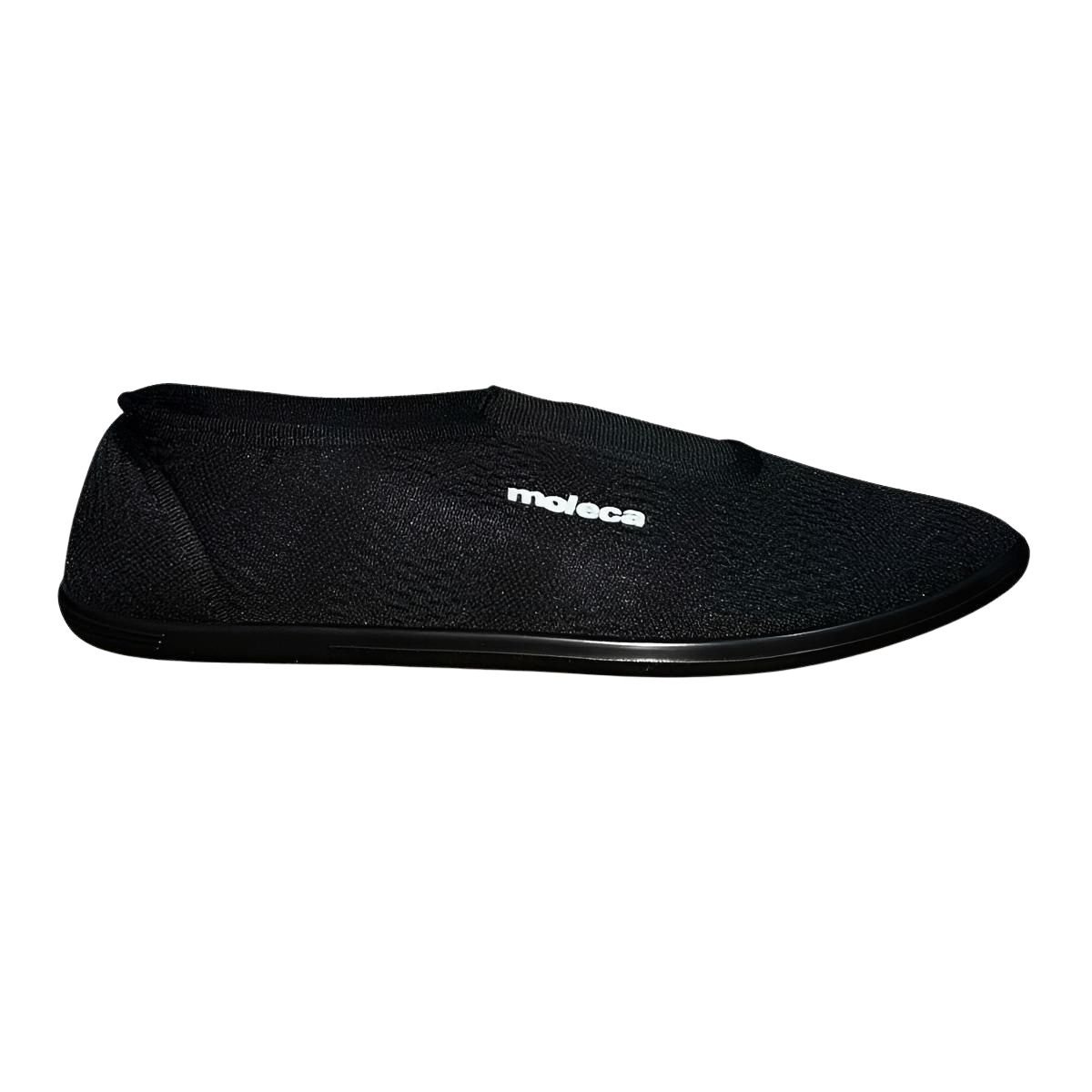Sapatilha Casual de Malha com Elástico Feminino Moleca 520.43 Preto