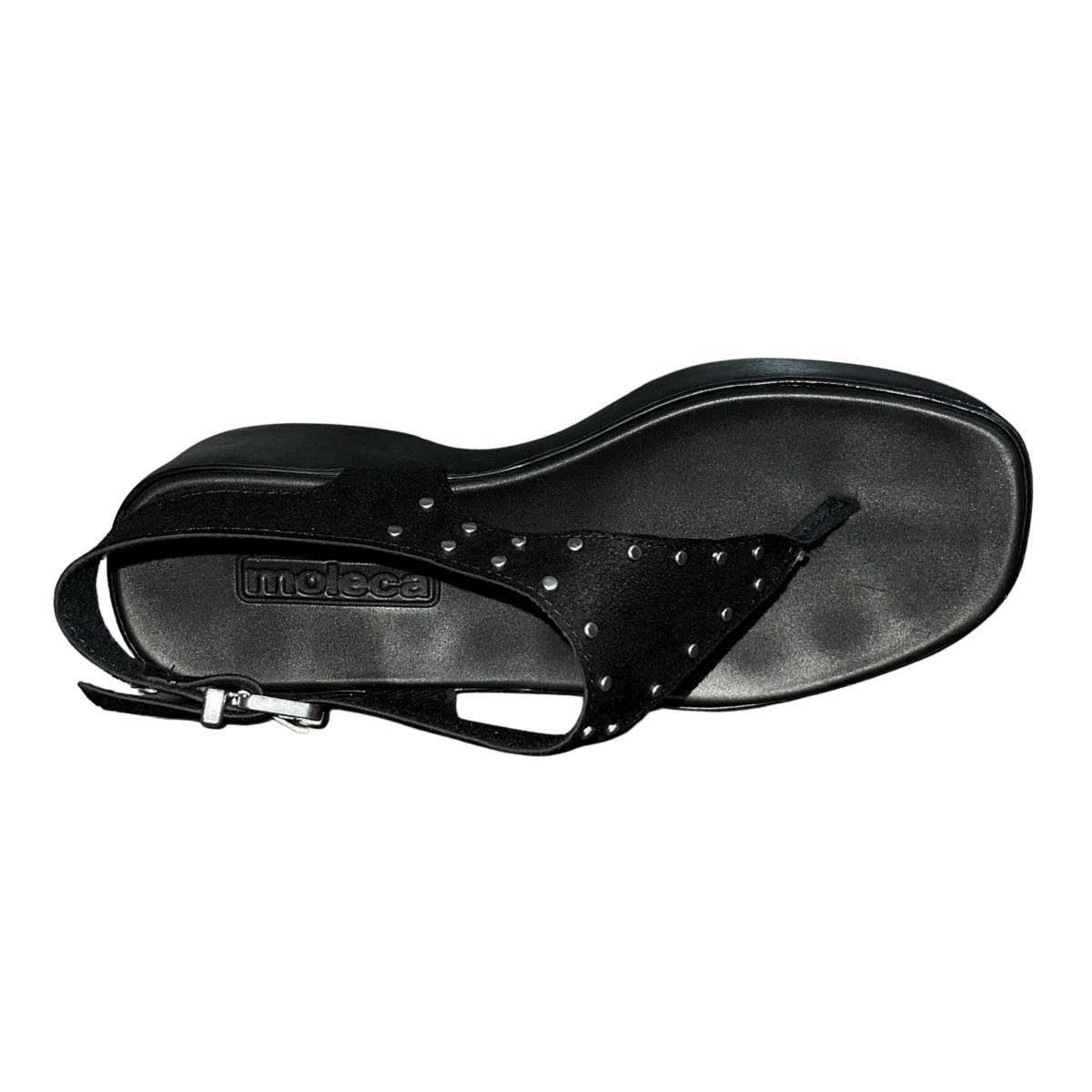 Sandália Plataforma Flip Flip Aplique Feminino Moleca 5503.122 Preto Preto 3