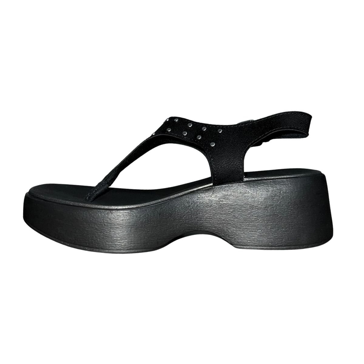 Sandália Plataforma Flip Flip Aplique Feminino Moleca 5503.122 Preto Preto 4