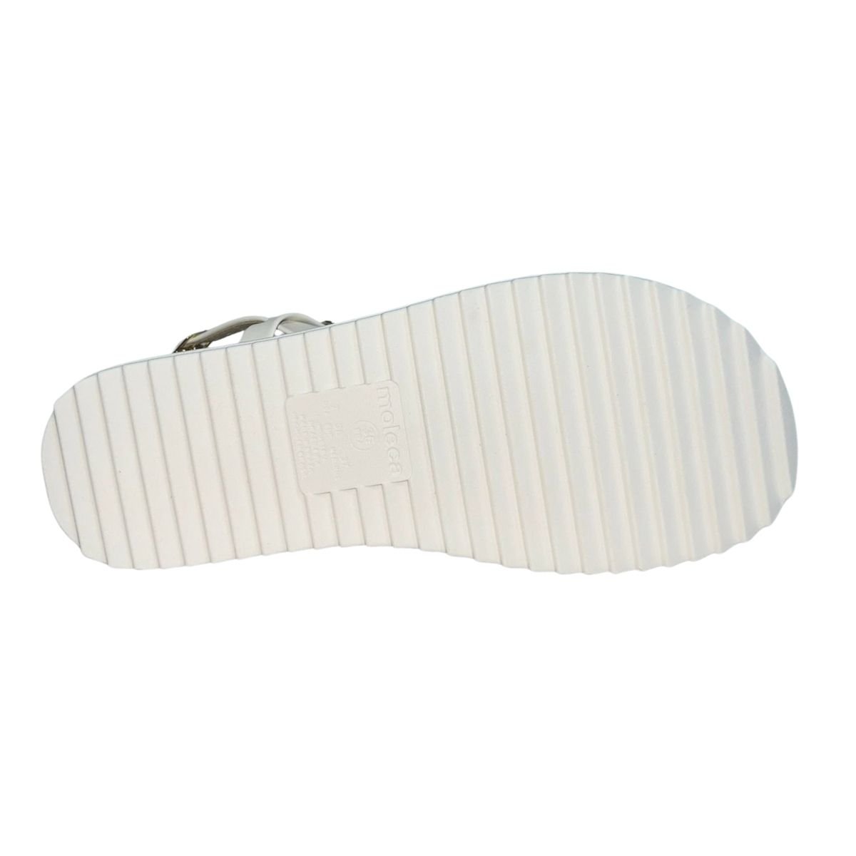 Sandália Plataforma Tiras com Aplique Feminino Moleca 5489.119 Off White Branco 6