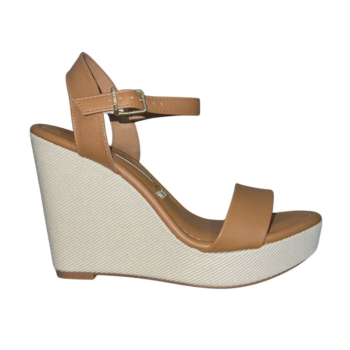 Sandália Anabela Alta Plataforma Feminino Vizzano 6283.2000 Marrom