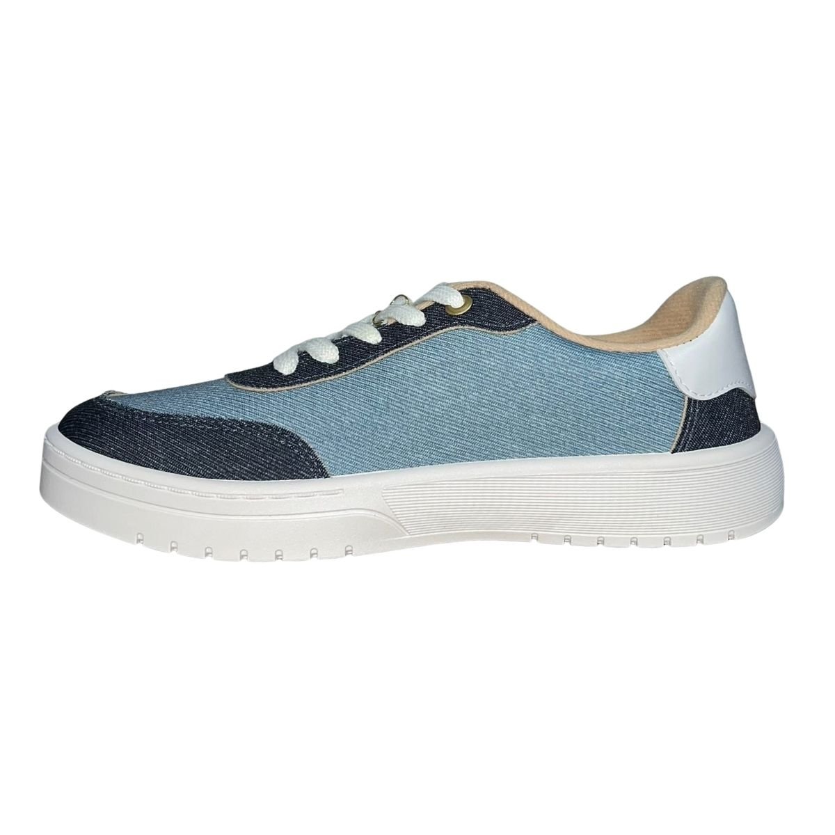 Tênis Casual Pingente Decorativo Feminino Moleca 5791.120 Azul Azul 5