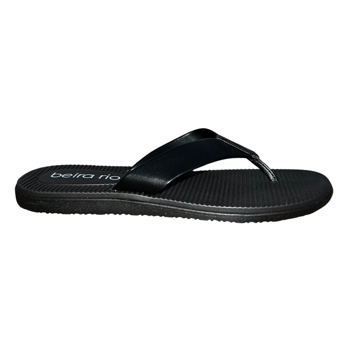 Chinelo de Dedo Casual Feminino Beira Rio 8395.200 Preto Preto 2