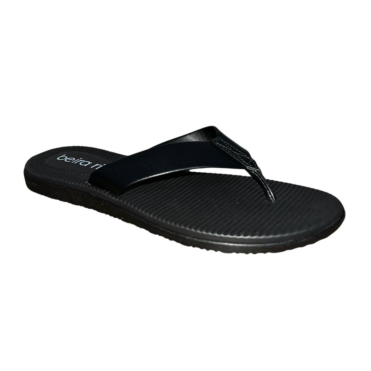 Chinelo de Dedo Casual Feminino Beira Rio 8395.200 Preto Preto 3