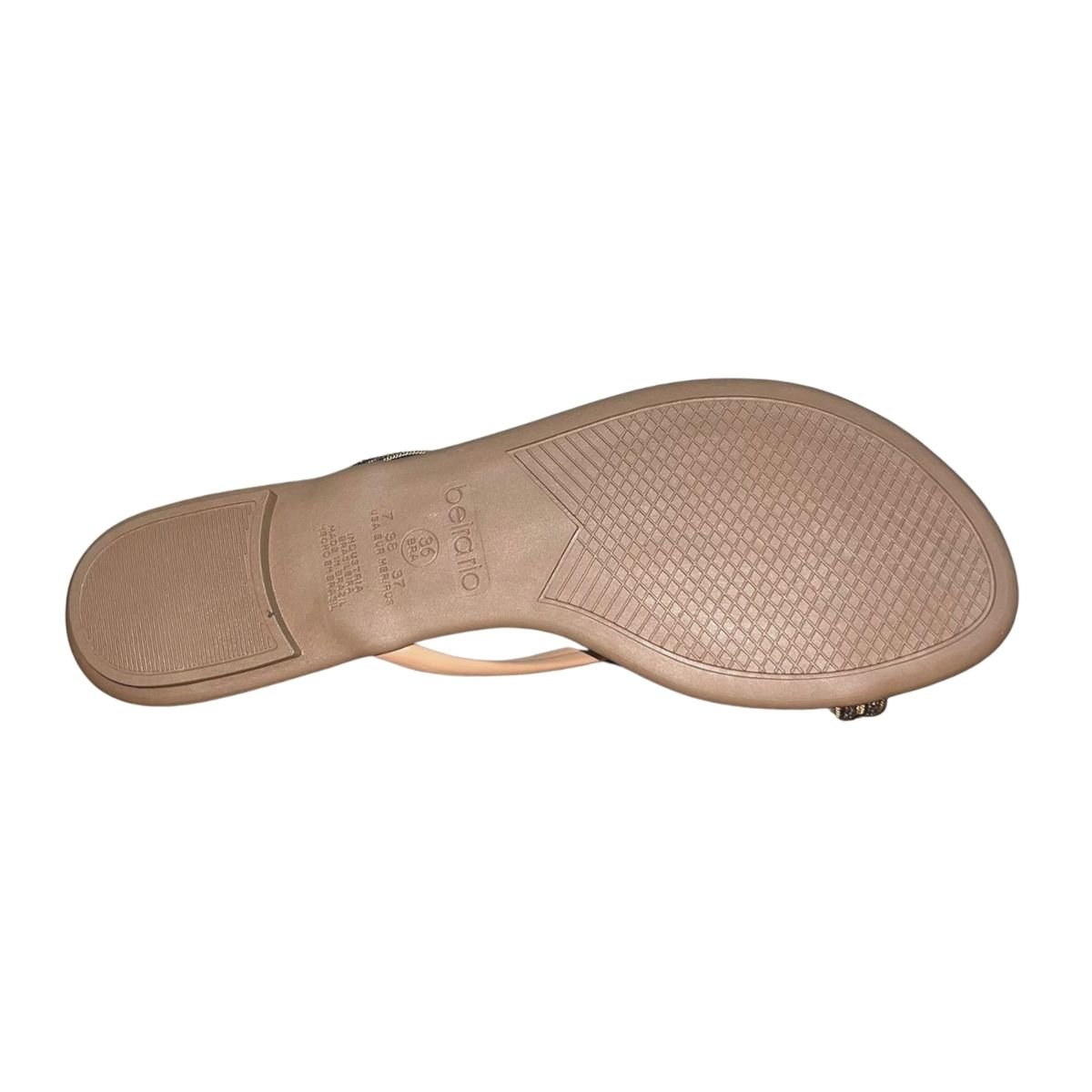 Chinelo de Dedo com Strass Feminino Beira Rio 8384.772 Bronze Bronze 5