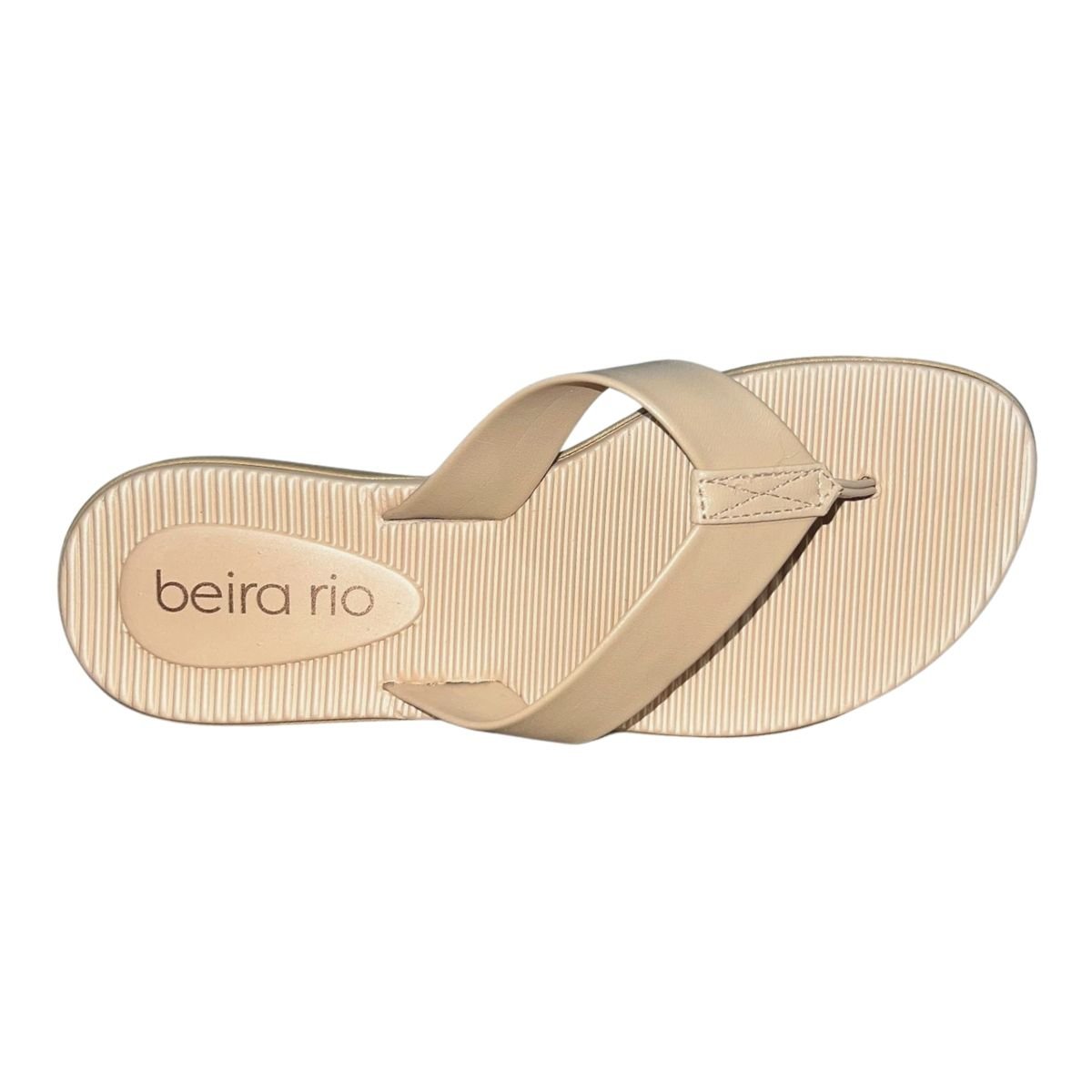 Chinelo de Dedo Casual Feminino Beira Rio 8395.200 Bege Bege 4