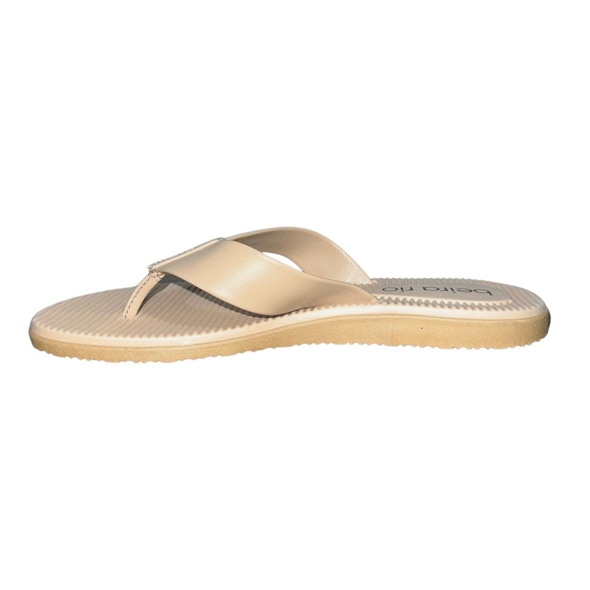 Chinelo de Dedo Casual Feminino Beira Rio 8395.200 Bege Bege 5