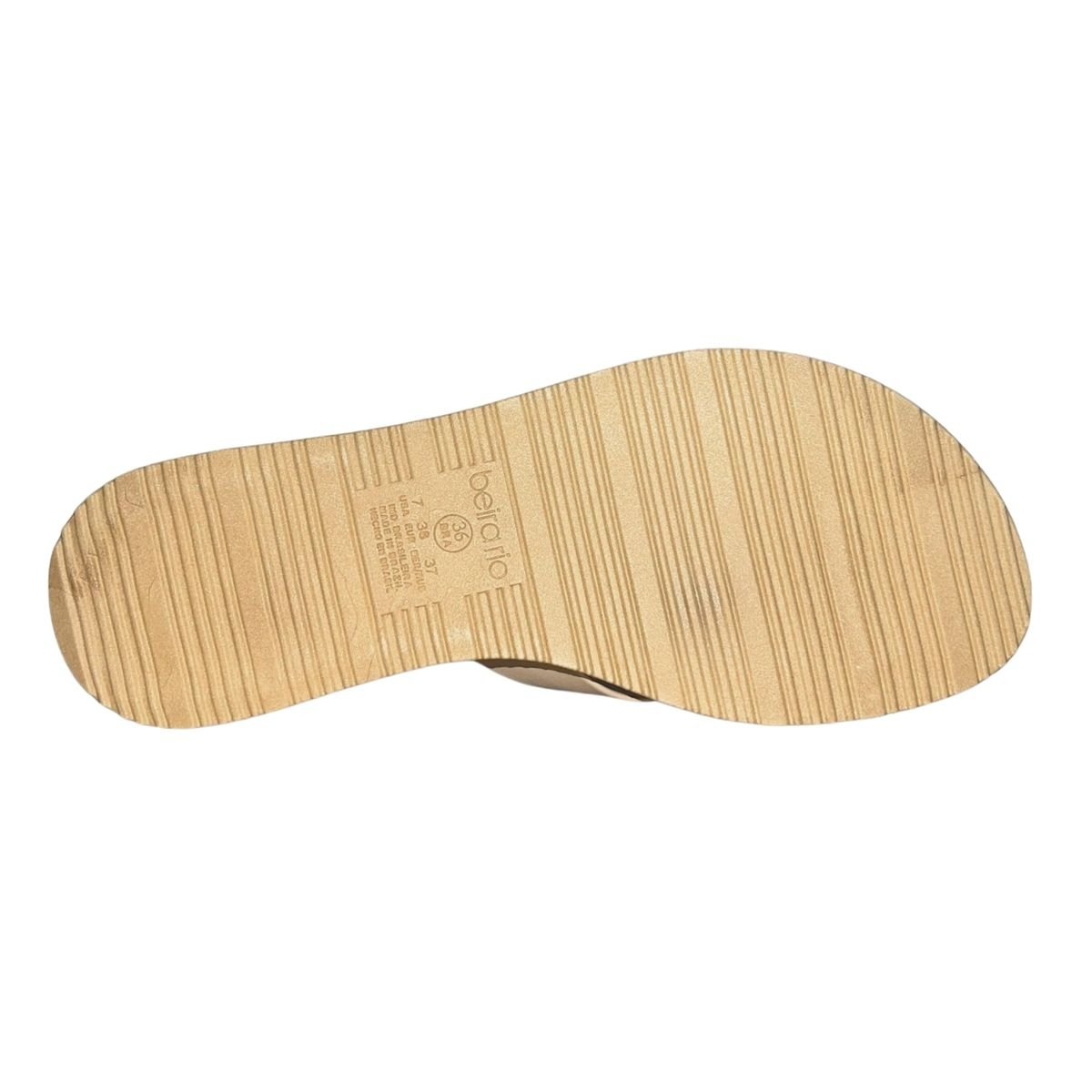 Chinelo de Dedo Casual Feminino Beira Rio 8395.200 Bege Bege 6