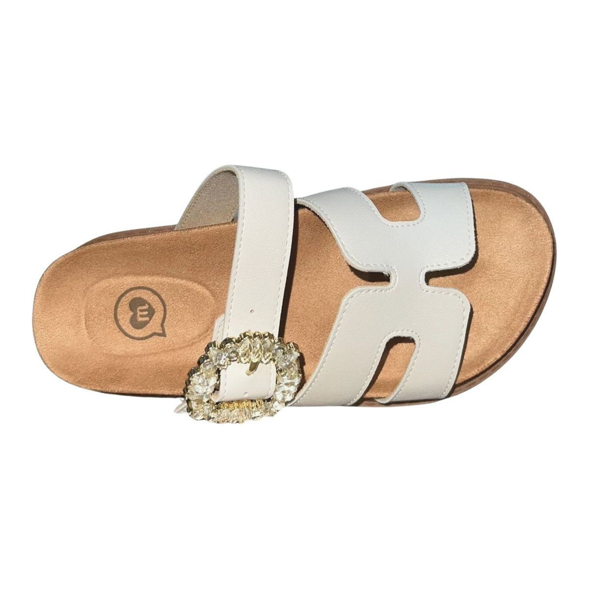 Tamanco Plataforma Anatômico Infantil Menina Molekinha 2357.106 Off White Branco 3