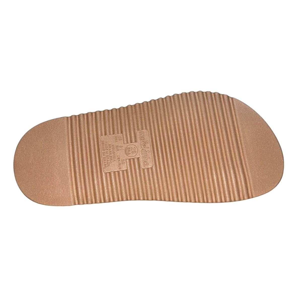 Sandália Rasteira Anatômica Infantil Menina Molekinha 2357.108 Prata Prata 5