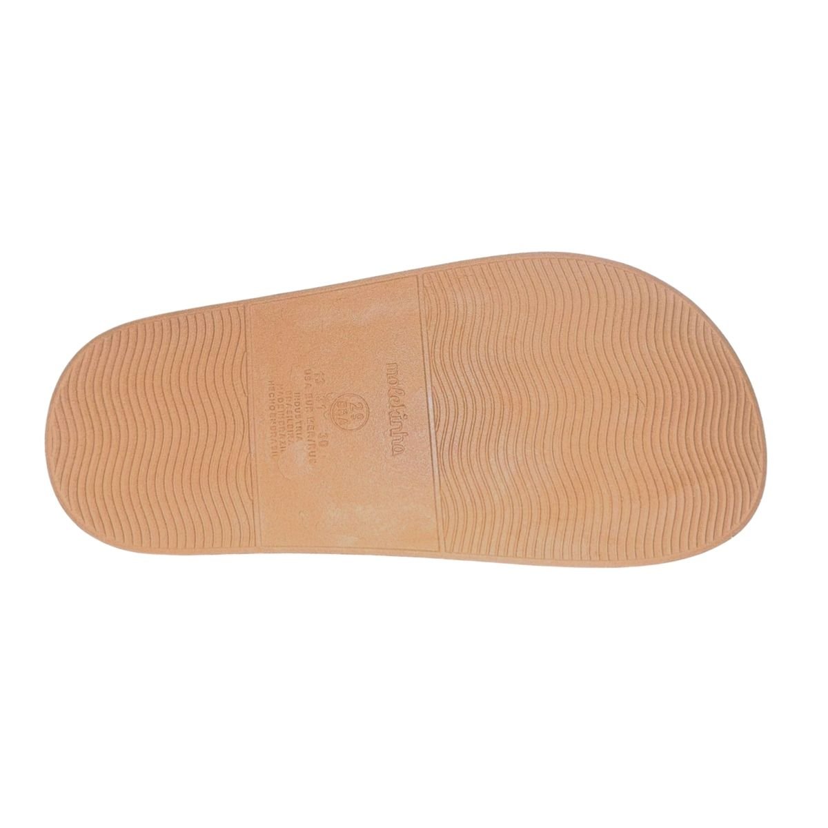 Sandália Flatform com Pedrarias Infantil Menina Molekinha 2358.106 Nude Bege 5