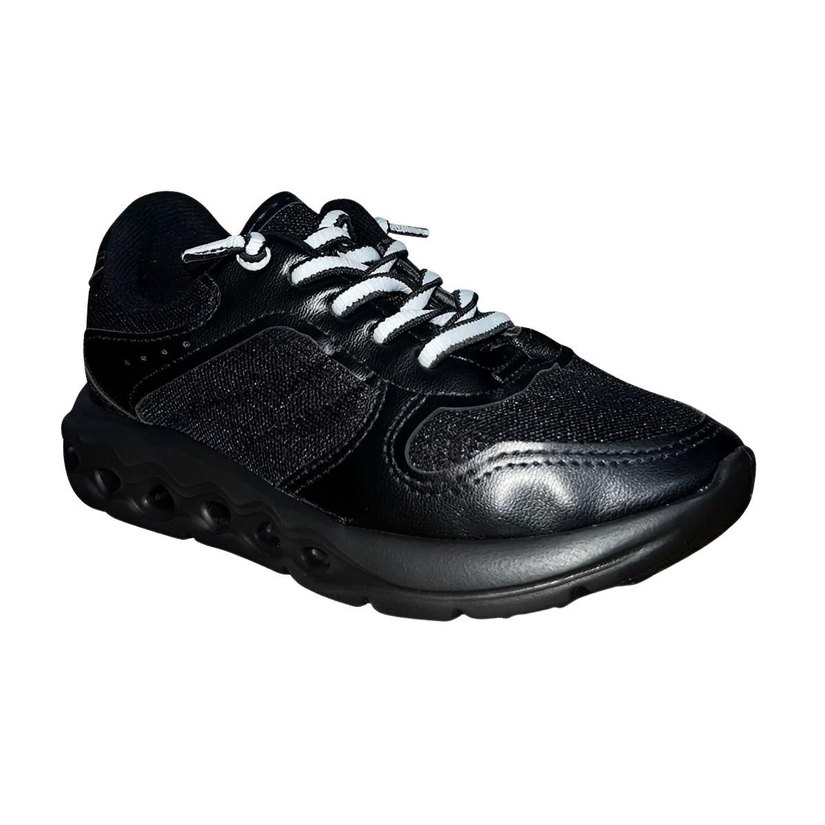 Tênis Casual Esportivo Infantil Menina Molekinha 2588.104 Preto Preto 2