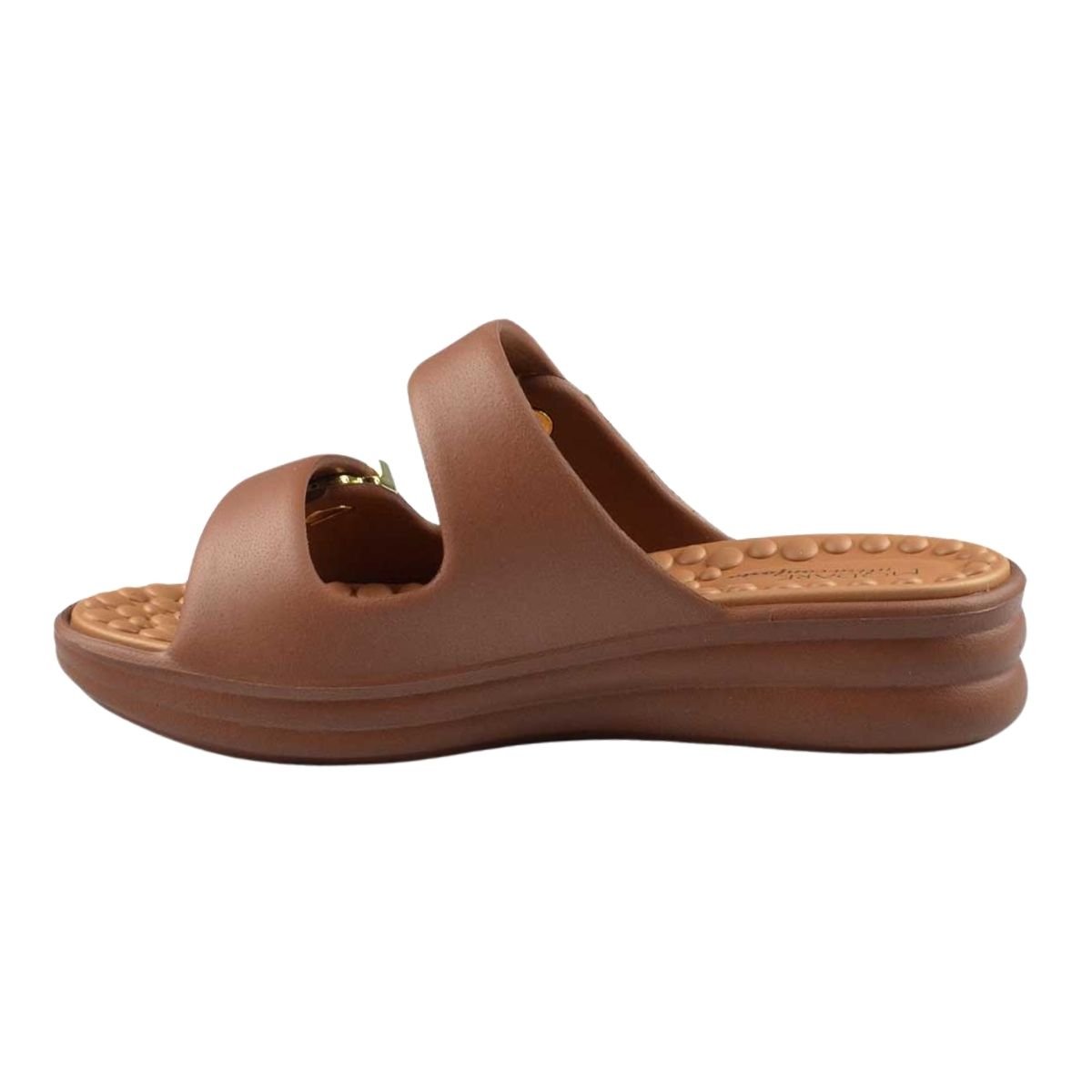 Tamanco Plataforma Duas Fivelas Feminino Modare 7214.100 Marrom Marrom 4