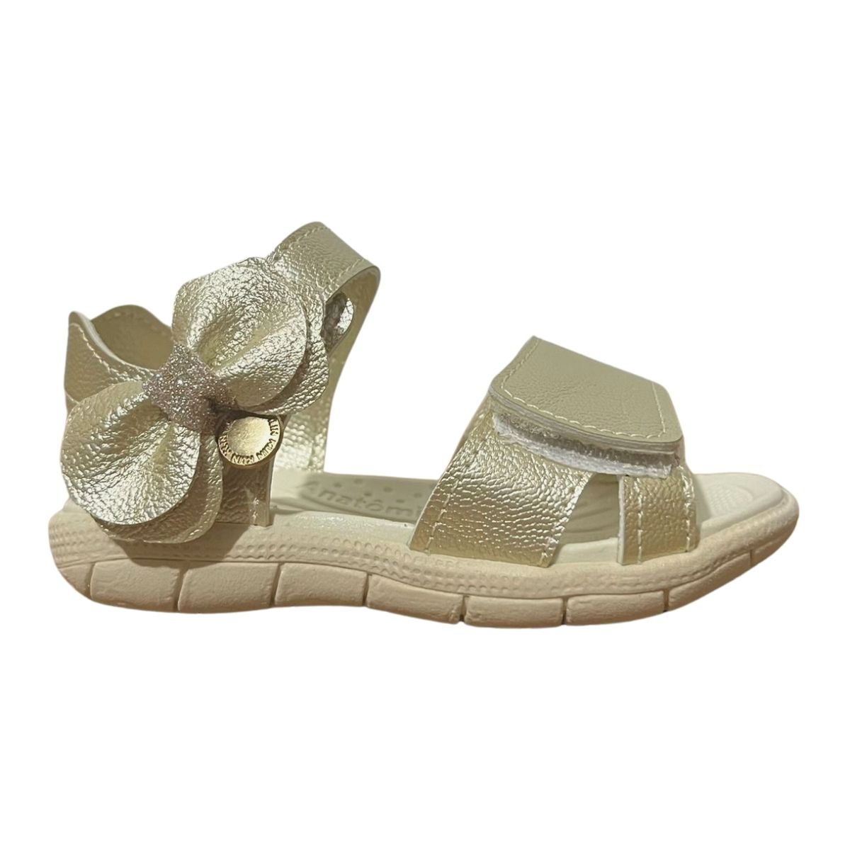 Sandália Casual Infantil Menina Klin 171225000 Tic Tac Casual Dourado Dourado 2