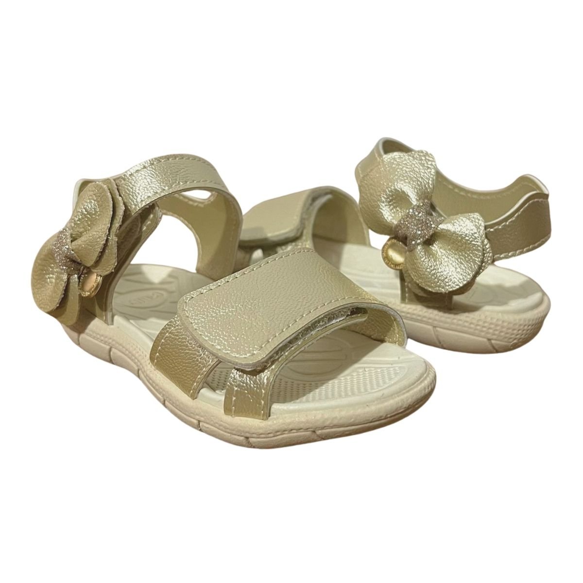 Sandália Casual Infantil Menina Klin 171225000 Tic Tac Casual Dourado Dourado 3