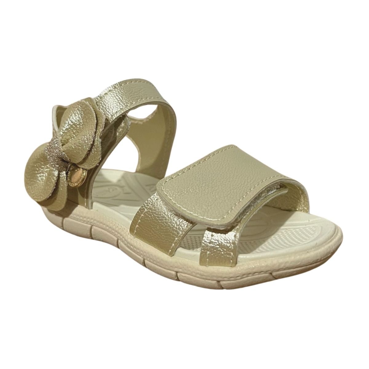 Sandália Casual Infantil Menina Klin 171225000 Tic Tac Casual Dourado Dourado 4