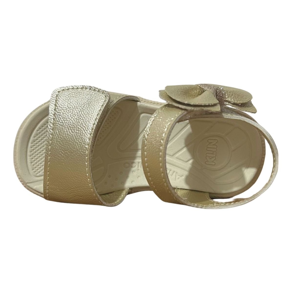 Sandália Casual Infantil Menina Klin 171225000 Tic Tac Casual Dourado Dourado 5