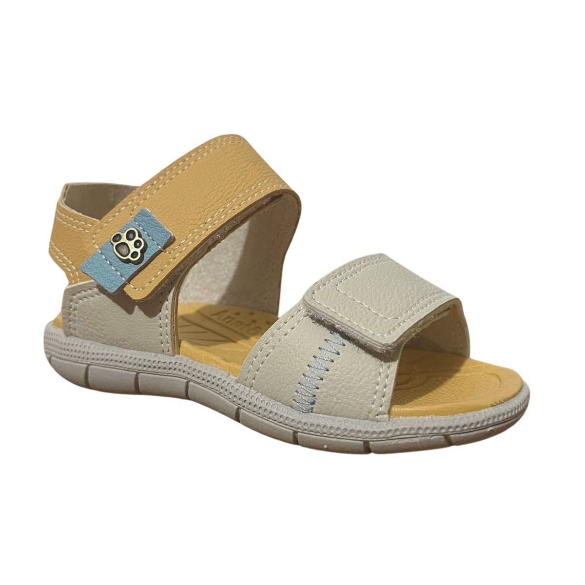 Sandália Casual Infantil Menino Klin 171227000 Tic Tac Casual Cinza Cinza 4