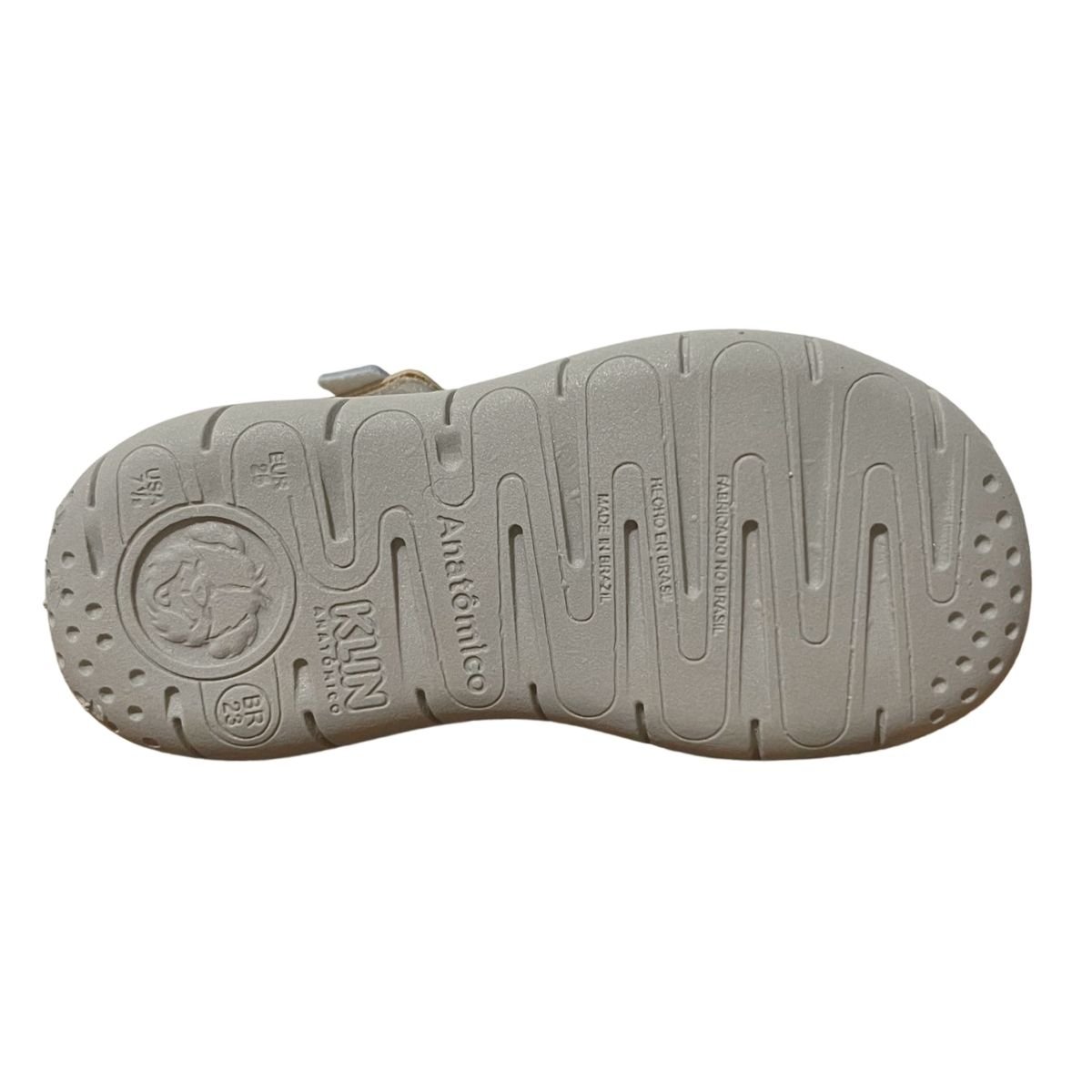 Sandália Casual Infantil Menino Klin 171227000 Tic Tac Casual Cinza Cinza 7