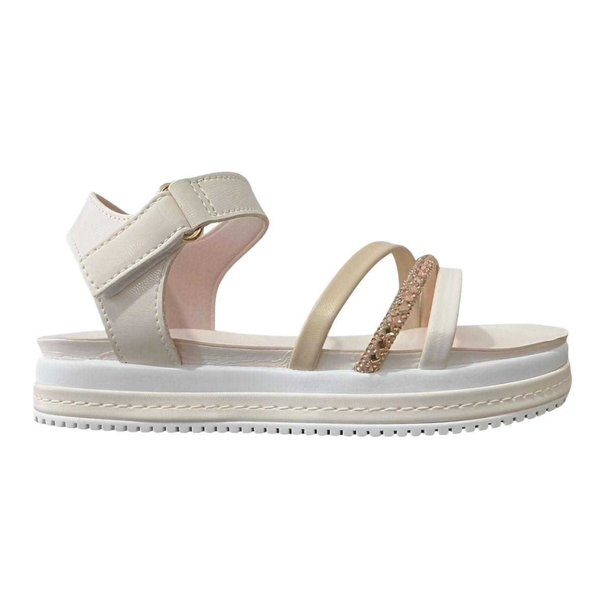 Sandália Casual Infantil Menina Sua Cia Mini 9105.51848 Creme