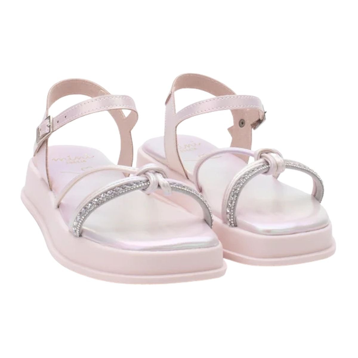 Sandália Papete Plataforma Infantil Menina Sua Cia Mini 9172.51910 Rosa Rosa 3