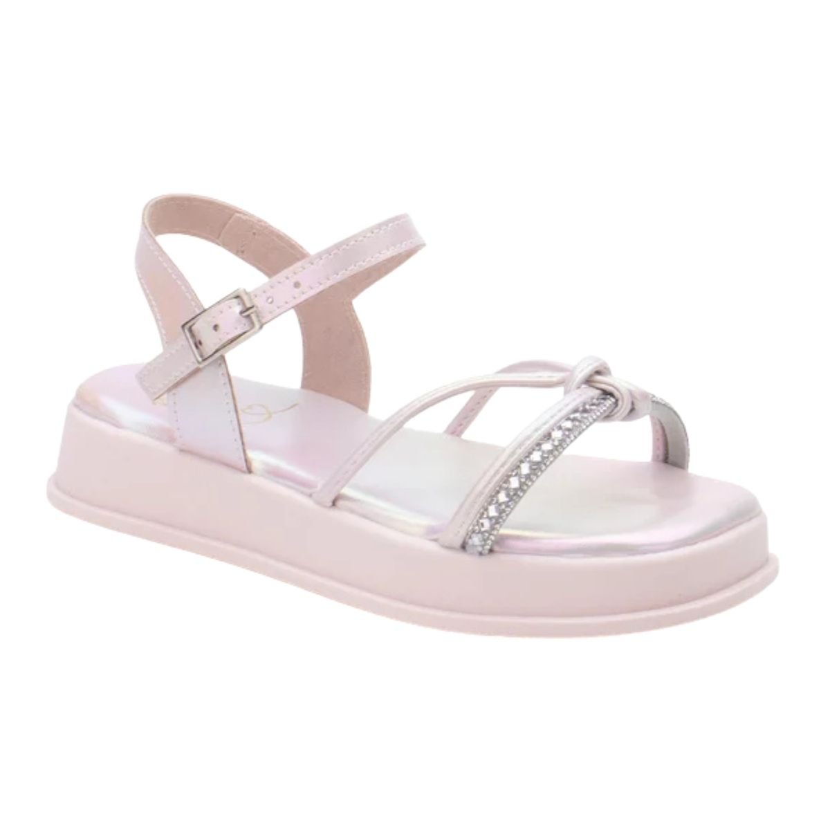 Sandália Papete Plataforma Infantil Menina Sua Cia Mini 9172.51910 Rosa Rosa 4