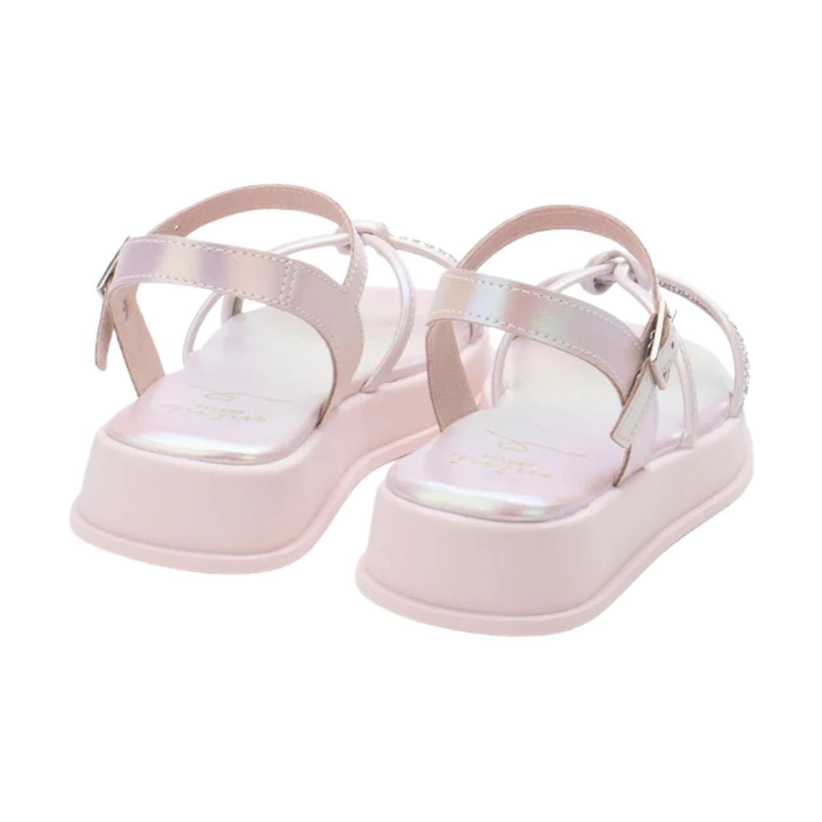Sandália Papete Plataforma Infantil Menina Sua Cia Mini 9172.51910 Rosa Rosa 5