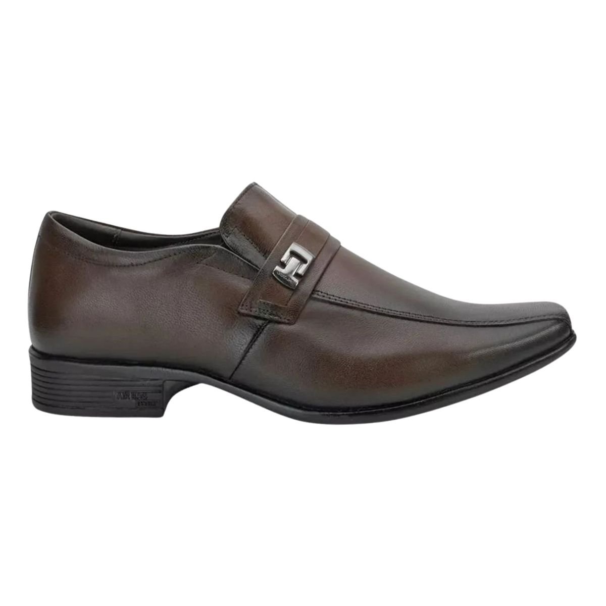 Sapato Social de Couro Masculino Jota Pê 77501 Air Magic Marrom Marrom 2
