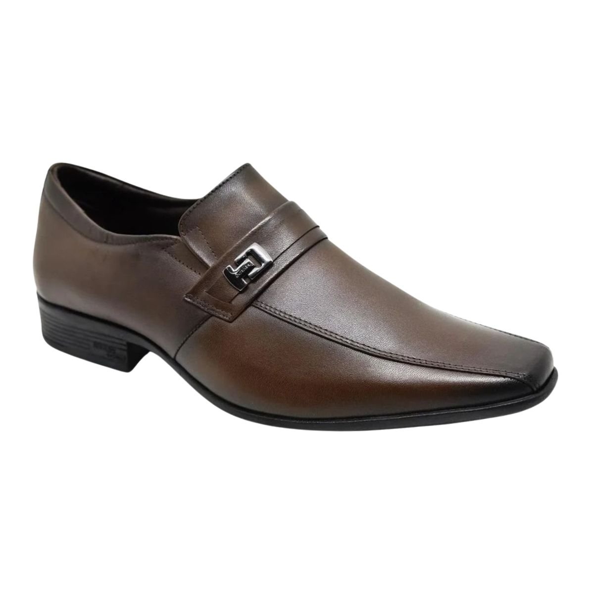 Sapato Social de Couro Masculino Jota Pê 77501 Air Magic Marrom Marrom 4