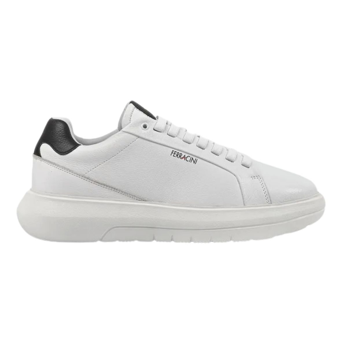 Tênis Casual de Couro Masculino Ferracini 8285-695C Energy Branco Branco 2