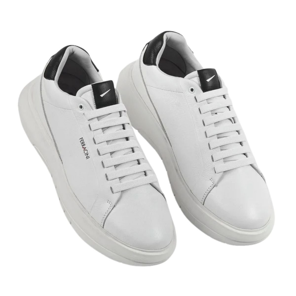 Tênis Casual de Couro Masculino Ferracini 8285-695C Energy Branco Branco 3