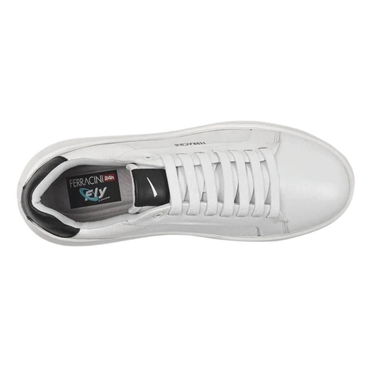 Tênis Casual de Couro Masculino Ferracini 8285-695C Energy Branco Branco 4