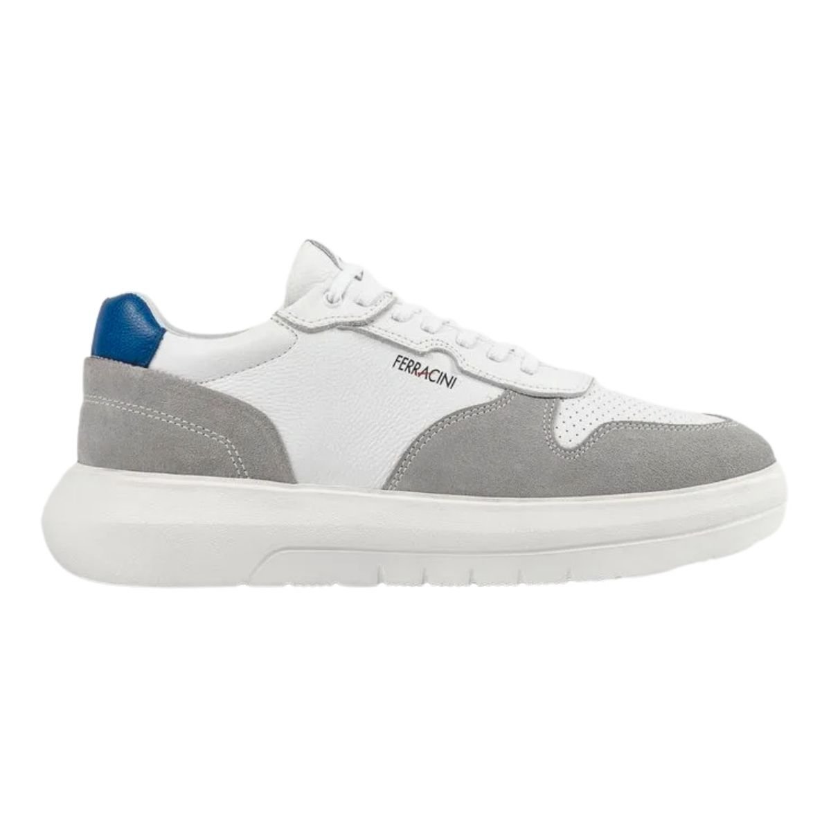 Tênis Casual de Couro Masculino Ferracini 8287-695E Energy Branco Branco 2