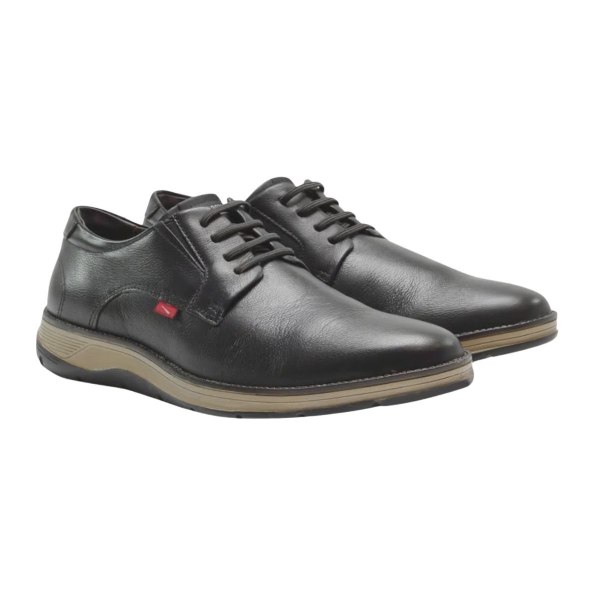 Sapatênis Casual de Couro Masculino Ferracini 5553-559G Fluence BA Preto Preto 3