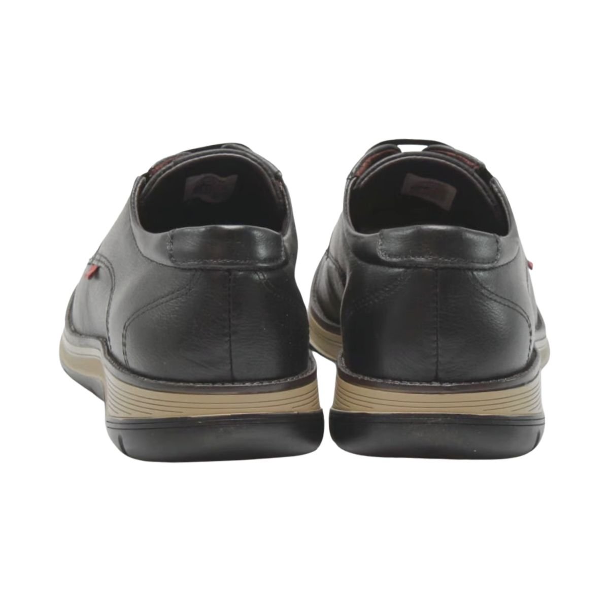 Sapatênis Casual de Couro Masculino Ferracini 5553-559G Fluence BA Preto Preto 5