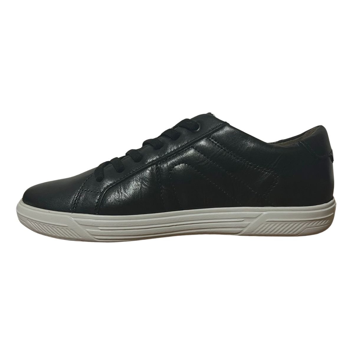 Sapatênis Casual de Couro Masculino Pegada 110407-04 Preto Preto 6