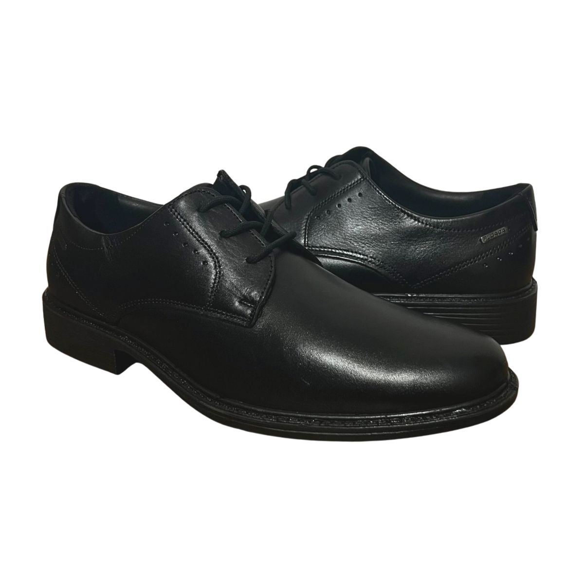Sapato Social de Couro Masculino Pegada 125355-01 Preto Preto 2