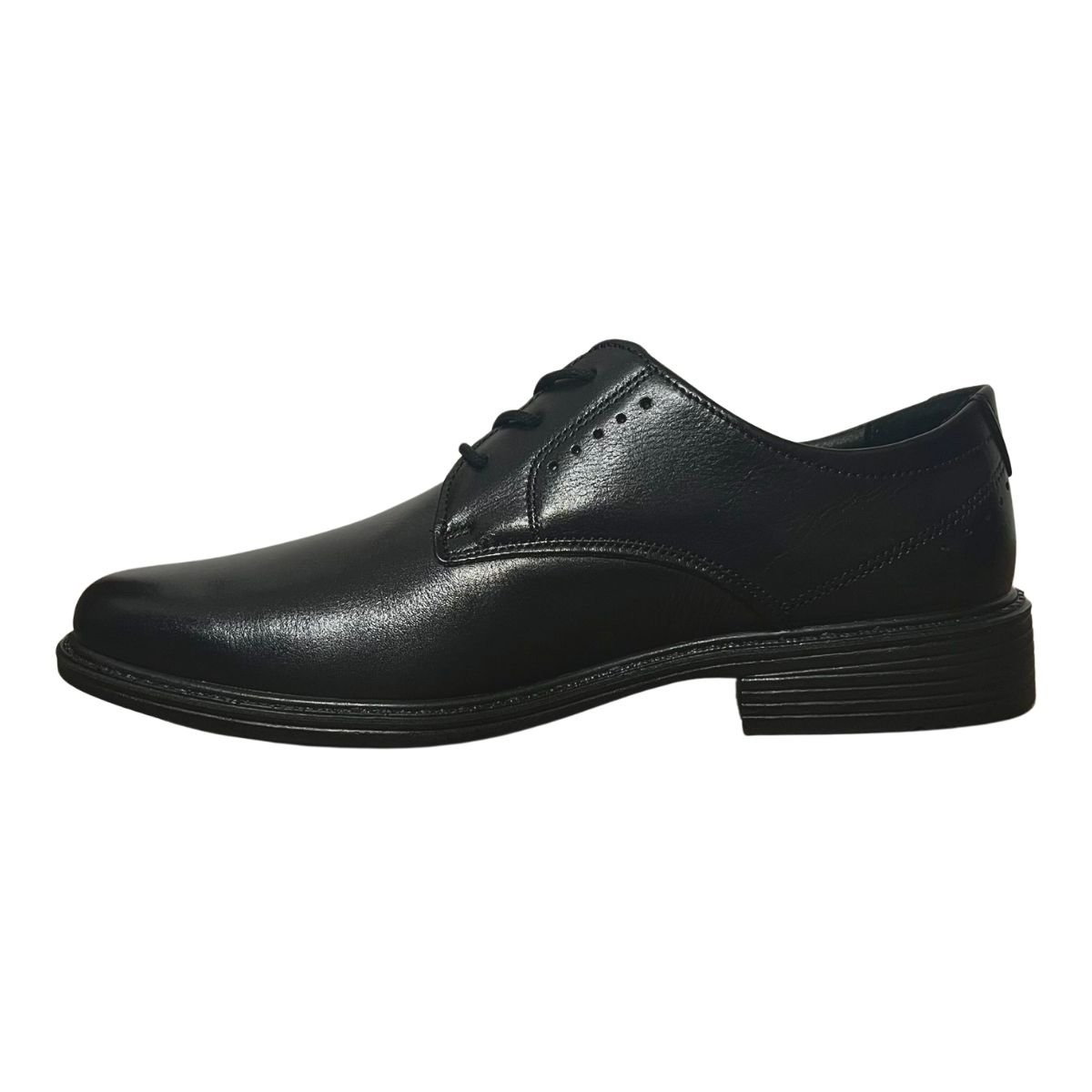 Sapato Social de Couro Masculino Pegada 125355-01 Preto Preto 5