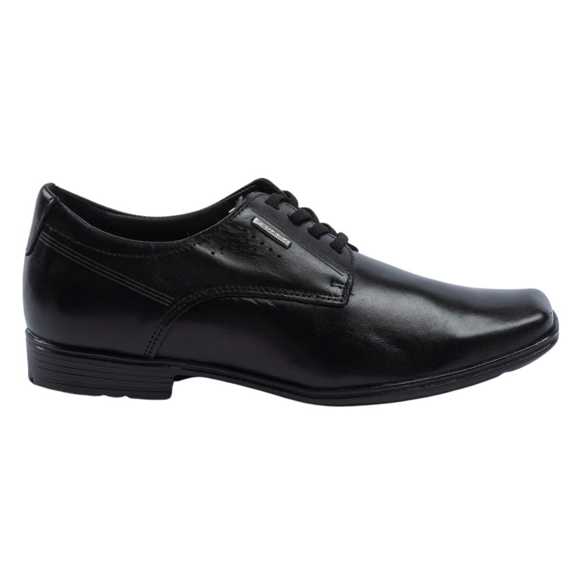 Sapato Social de Couro Masculino Pegada 122324-01 Preto Preto 2