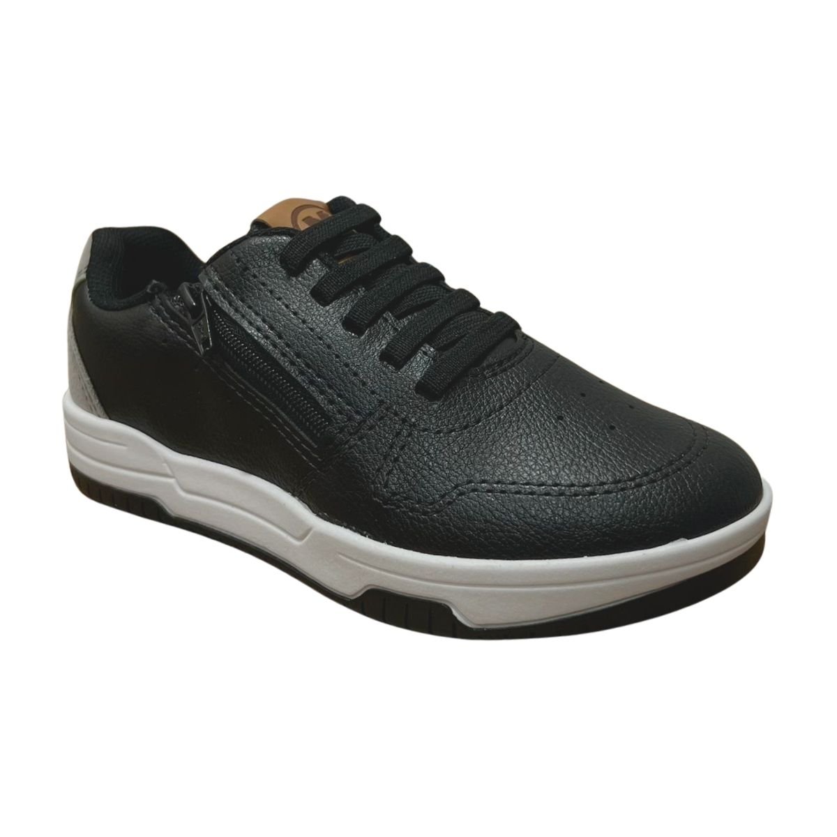 Tênis Casual Infantil Menino Molekinho 2852.102 Preto Preto 4