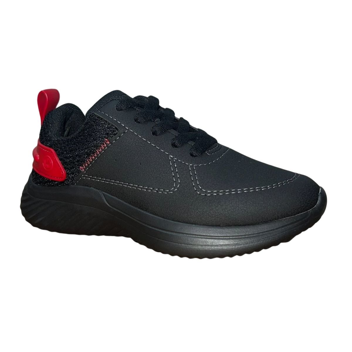 Tênis Casual Infantil Menino Molekinho 2832.330 Preto Preto 4